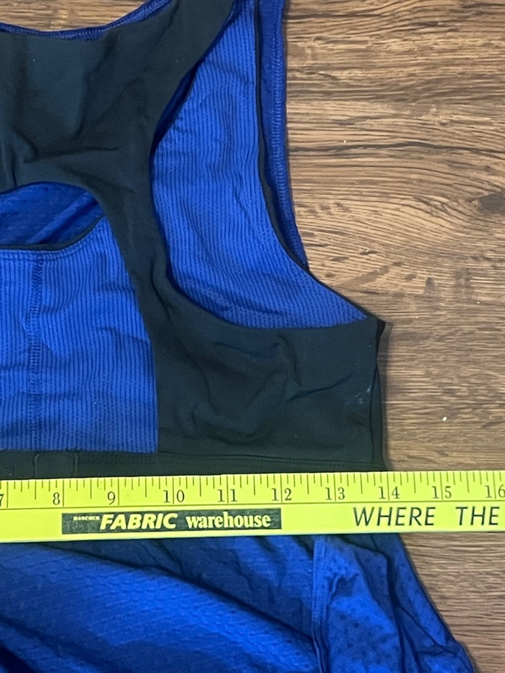 Athleta Blue Racerback Open-Back Tank size small - Picture 10 of 11